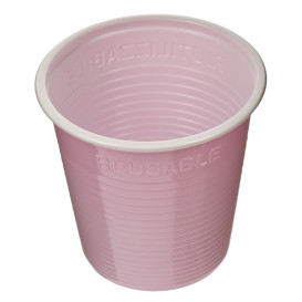 Reusable Economy Shot PS Bicolour Pink 230ml (30 Units) 