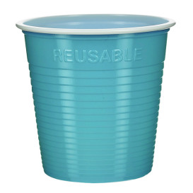 Reusable Economy Shot PS Bicolour Turquoise 160ml (450 Units)