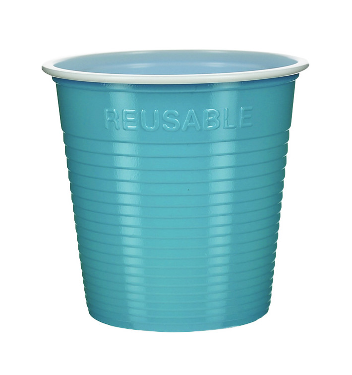 Reusable Economy Shot PS Bicolour Turquoise 160ml (30 Units) Reusable Economy Shot PS Bicolour Turquoise 160ml (30 Units)