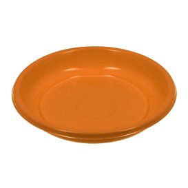 Reusable Plate Deep Economic PS Orange Ø20,5cm (25 Units) 