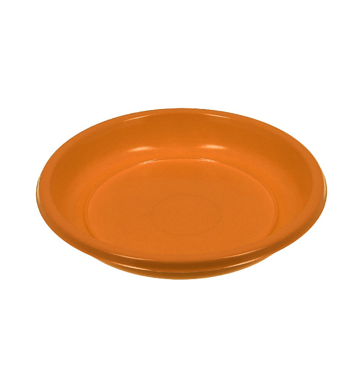 Reusable Plate Deep Economic PS Orange Ø20,5cm (25 Units) Reusable Plate Deep Economic PS Orange Ø20,5cm (25 Units)