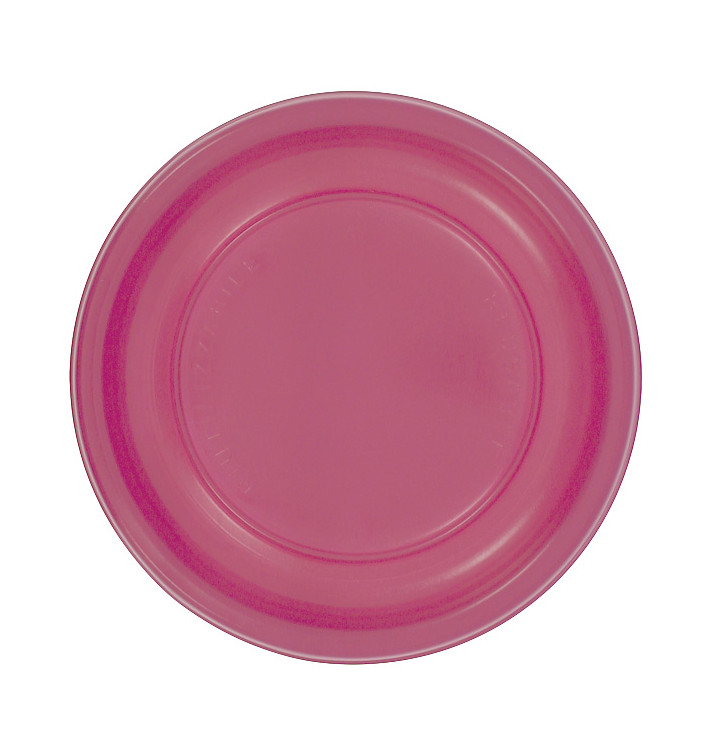Reusable Plate Flat Economic PS Fuchsia Ø17cm (25 Units) Reusable Plate Flat Economic PS Fuchsia Ø17cm (25 Units)