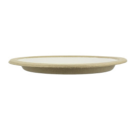 Biodegradable Bagasse Plate White Ø17,5cm (10 Units)