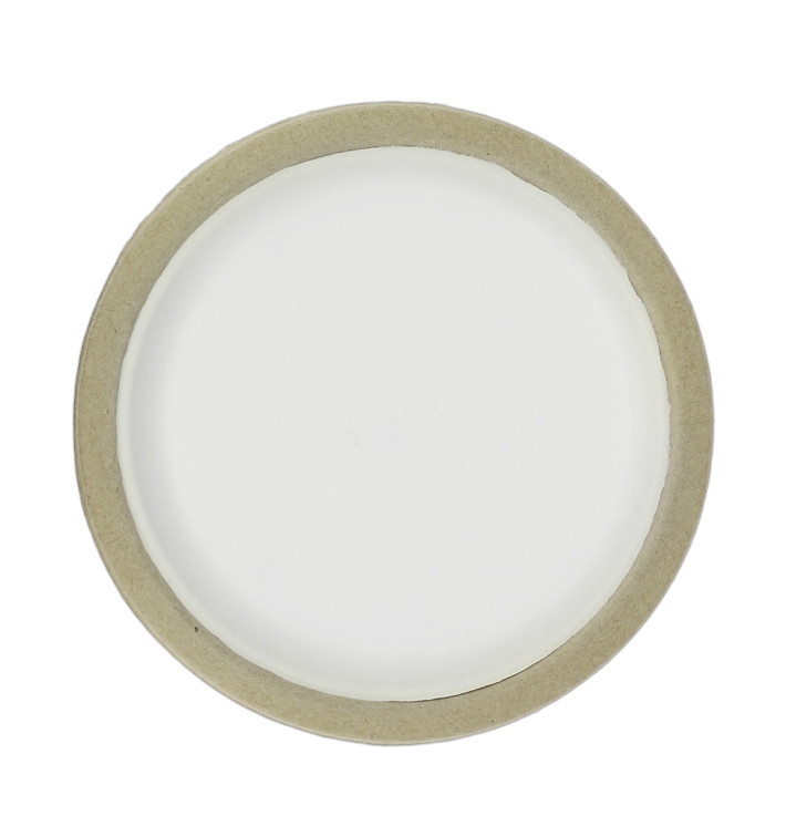 Biodegradable Bagasse Plate White Ø22,5cm (120 Units) Biodegradable Bagasse Plate White Ø22,5cm (120 Units)
