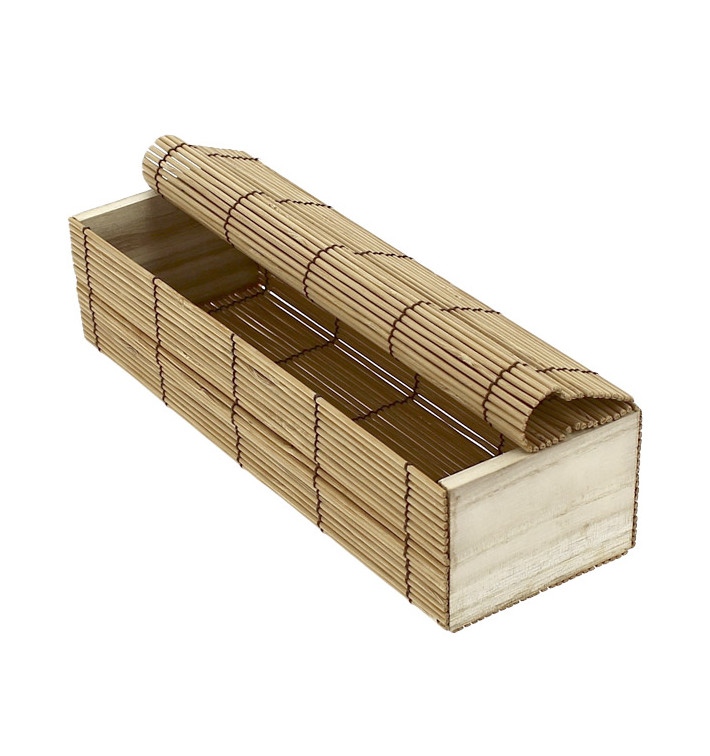 Bamboo Sushi Container 23x8x6cm (1 Unit) Bamboo Sushi Container 23x8x6cm (1 Unit)