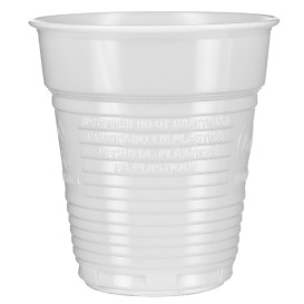 Plastic Cup PS White 166ml Ø7,0cm (100 Units) 