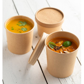 Kraft Carton Pot 16Oz/450ml Ø10cm (25 Units)