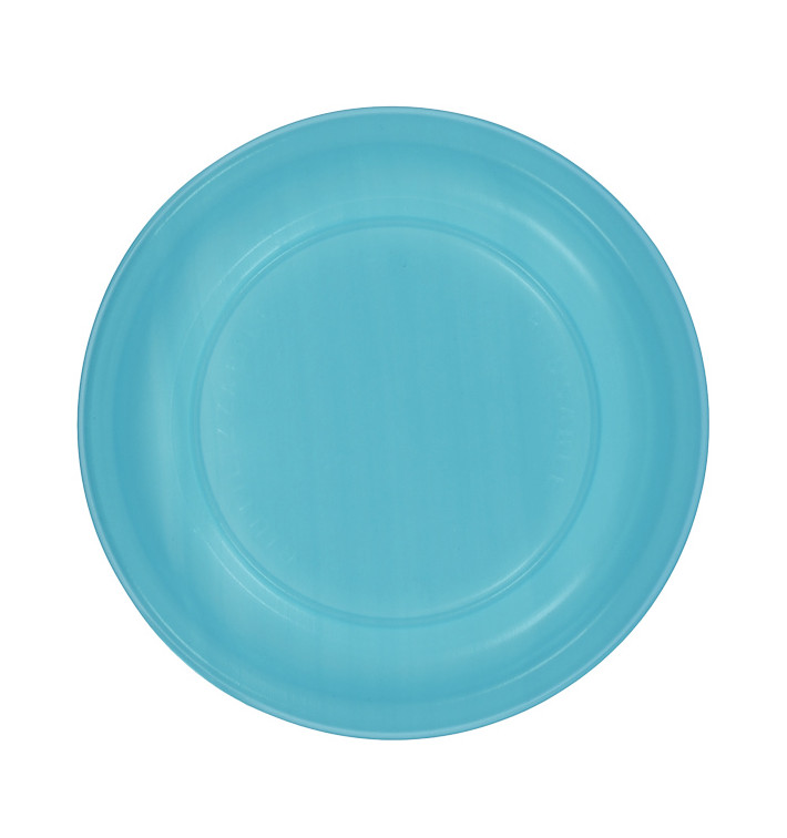 Reusable Plate Flat Economic PS Turquoise Ø17cm (25 Units) Reusable Plate Flat Economic PS Turquoise Ø17cm (25 Units)