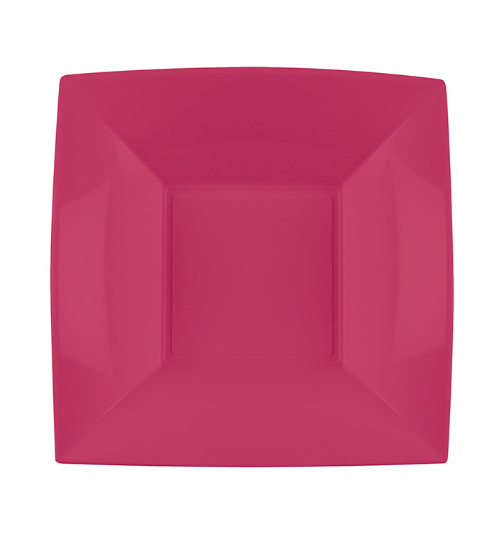 Plastic Plate Flat Coral "Nice" PP 18 cm (25 Units) Plastic Plate Flat Coral "Nice" PP 18 cm (25 Units)