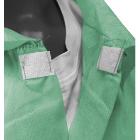 Disposable Lab Coat TST PP Velcro Green XL (100 Units)