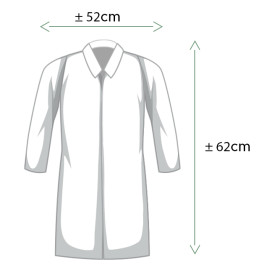 Disposable Kids Lab Coat TST PP Velcro Red (1 Unit) 