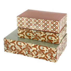 Box for Chocolates and Sweets Coral 19,5x13,5x5,3cm (100 Units)