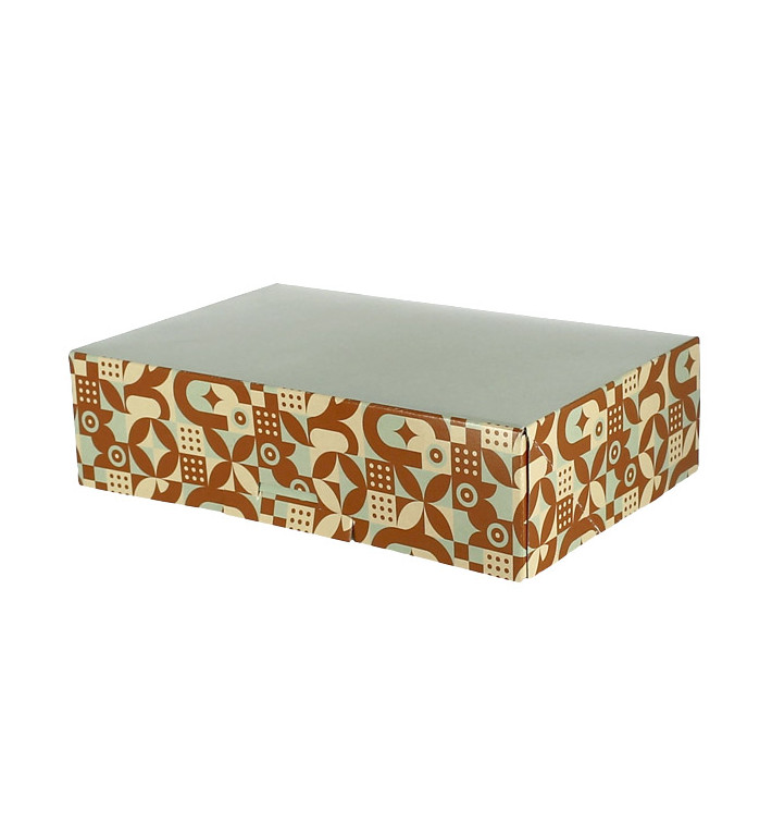 Box for Chocolates and Sweets Mint Chocolate 19,5x13,5x5,3cm (100 Units) Box for Chocolates and Sweets Mint Chocolate 19,5x13,5x5,3cm (100 Units)