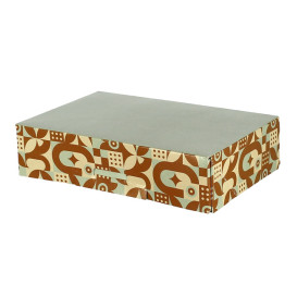 Box for Sweets Mint Chocolate 17,5x11,5x4,7cm (600 Units)