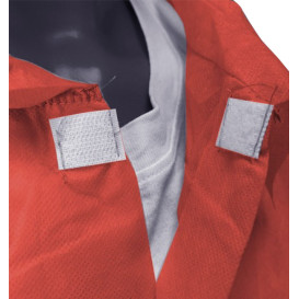 Industrial Lab Coat TST PP Velcro Red XL 35gr. (1 Unit)