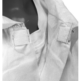 Disposable Lab Coat TST PP Velcro White 4XL (100 Units)