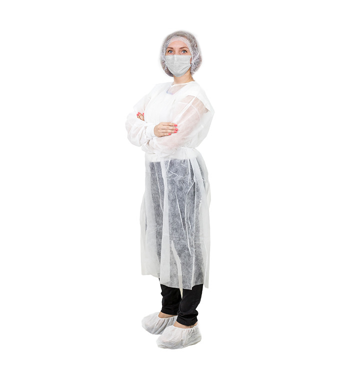 Disposable Visit Kit TNT 3 pieces + Mask White (1 Unit) Disposable Visit Kit TNT 3 pieces + Mask White (1 Unit)