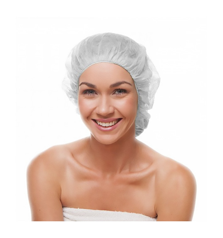 Disposable Bouffant Cap PP White Ø55cm (100 Units) Disposable Bouffant Cap PP White Ø55cm (100 Units)