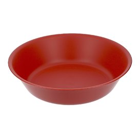 Reusable Plate Durable PP Mineral Red Ø18cm (6 Units)