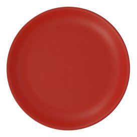 Reusable Plate Durable PP Mineral Red Ø21cm (6 Units)