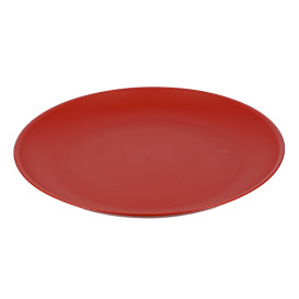 Reusable Plate Durable PP Mineral Red Ø23,5cm (54 Units)