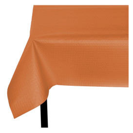 Pre-Cut Paper Tablecloth Orange 40g 1,2x1,2m (300 Units)  