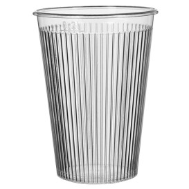 Plastic Cup PS "Ribbed" Clear 200 ml (1.000 Units)