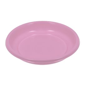 Reusable Plate Deep Economic PS Pink Ø20,5cm (25 Units) 