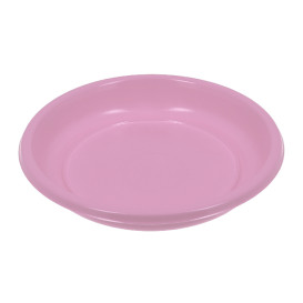 Reusable Plate Deep Economic PS Pink Ø20,5cm (25 Units) 