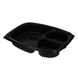 Plastic Container PP Rectangular Shape 3C 1250ml 25,5x18,9x4,5cm (320 Units)