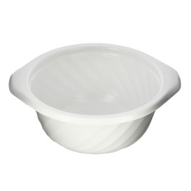 Plastic Deli Container PP Round Shape White 400ml Ø14,4cm (600 Units)