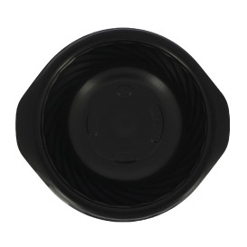 Plastic Deli Container PP Round Shape Black 400ml Ø14,4cm (600 Units)