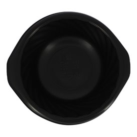 Plastic Deli Container PP Round Shape Black 550ml Ø14,9cm (100 Units) 