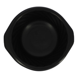 Plastic Deli Container PP Round Shape Black 550ml Ø14,9cm (100 Units)  