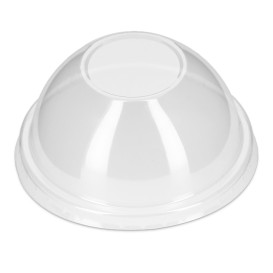 Plastic Dome Lid PP Closed Transp. Ø7,9cm (100 Units)
