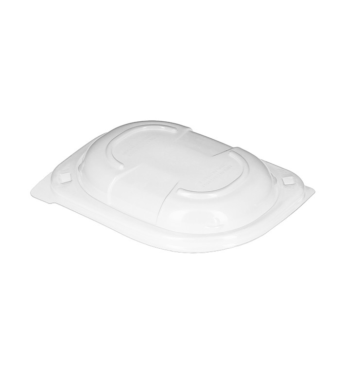 Plastic Lid Translucent Container PP 250/350 and 450ml 14,2x11,1x2cm (640 Units) Plastic Lid Translucent Container PP 250/350 and 450ml 14,2x11,1x2cm (640 Units)