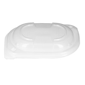 Plastic Lid Translucent Container PP 250/350 and 450ml 14,2x11,1x2cm (640 Units)