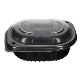 Plastic Lid Translucent Container PP 250/350 and 450ml 14,2x11,1x2cm (640 Units)