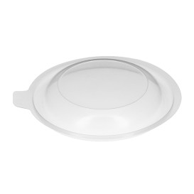 Plastic Lid Translucent Deli Container PP 550ml Ø14,9x2,7cm (100 Units)  