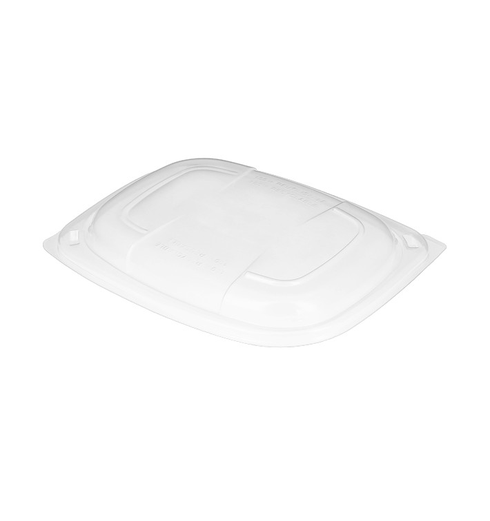 Plastic Lid Translucent Container PP 800/1000ml 21,5x17x2cm (320 Units) Plastic Lid Translucent Container PP 800/1000ml 21,5x17x2cm (320 Units)