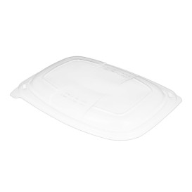 Plastic Lid Translucent Container PP 1050/1250ml 25,5x18,9x2cm (320 Units)