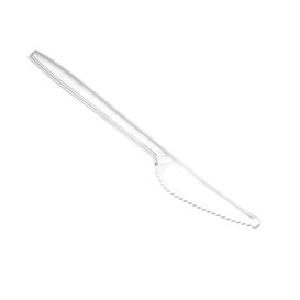 Reusable Plastic PS Knife Transparent 18cm (480 Units)