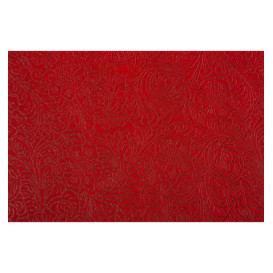 Non-Woven PLUS Tablecloth Roll Red 0,40x45m P30cm (6 Units) 