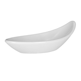 Tasting Plastic Bowl Durable SAN "Drop" White 18ml (6 Units) 