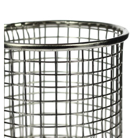 Serving Mini Fryer Container Steel 9,3x8,5cm (6 Units)