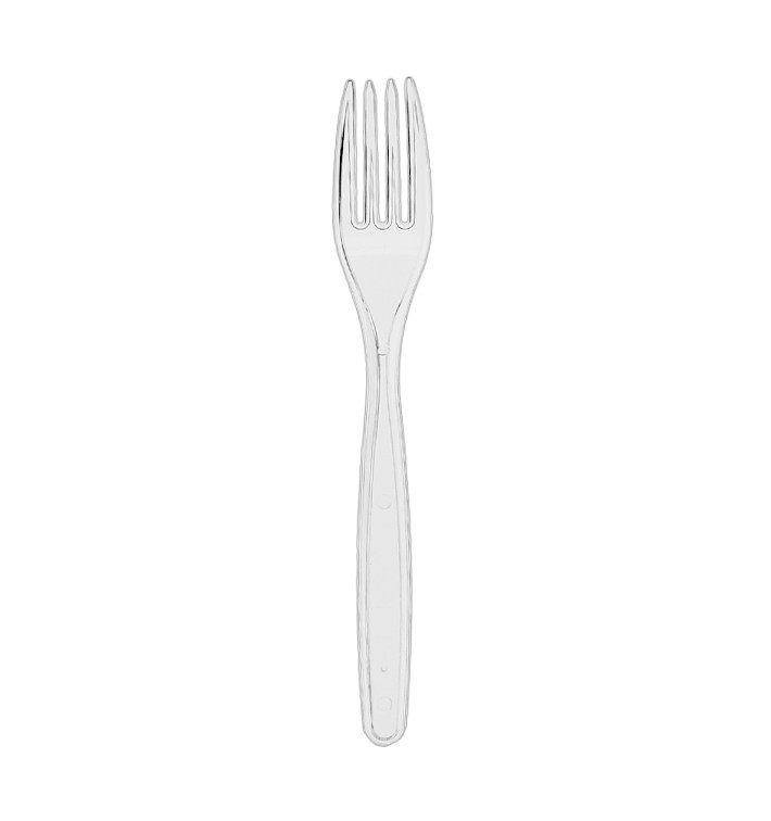 Reusable Fork PS "Diamant" Transparent 180mm (20 Units) Reusable Fork PS "Diamant" Transparent 180mm (20 Units)