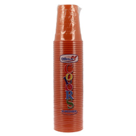 Plastic Cup PS Orange 200ml Ø7cm (50 Units) 