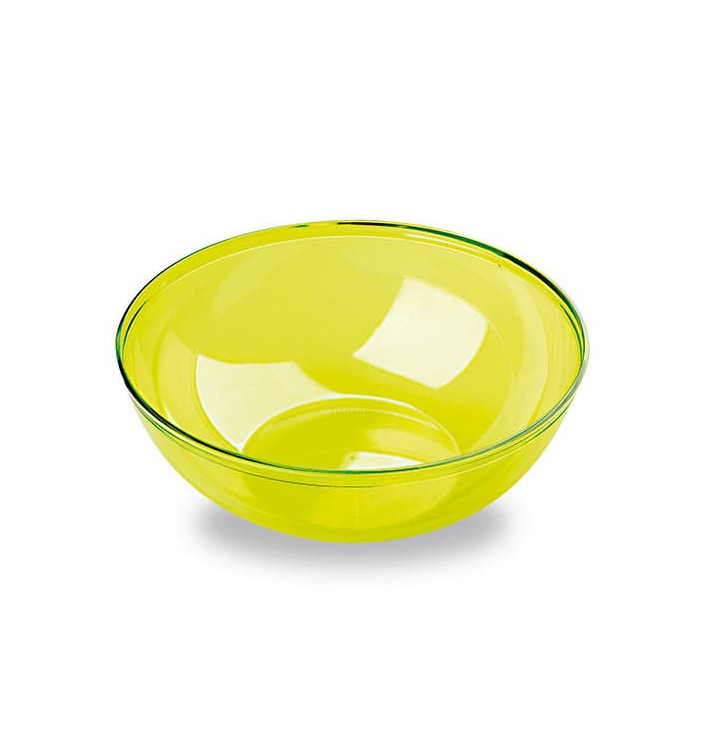 Plastic Bowl PS Crystal Hard Green 400ml Ø14cm 