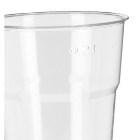 Reusable PS Cup "Diamant" Crystal 250ml Ø7,2cm (1.250 Units)