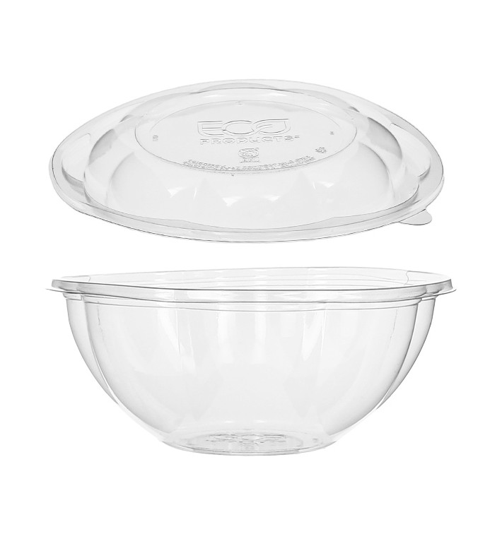 Salad Bowl with Lid PLA 710ml (50 Units) Salad Bowl with Lid PLA 710ml (50 Units)